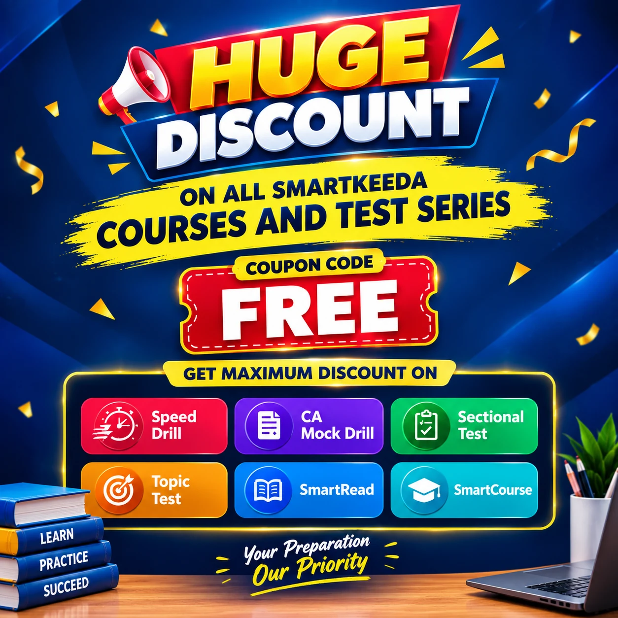Smartkeeda CA MockDrill coupon code