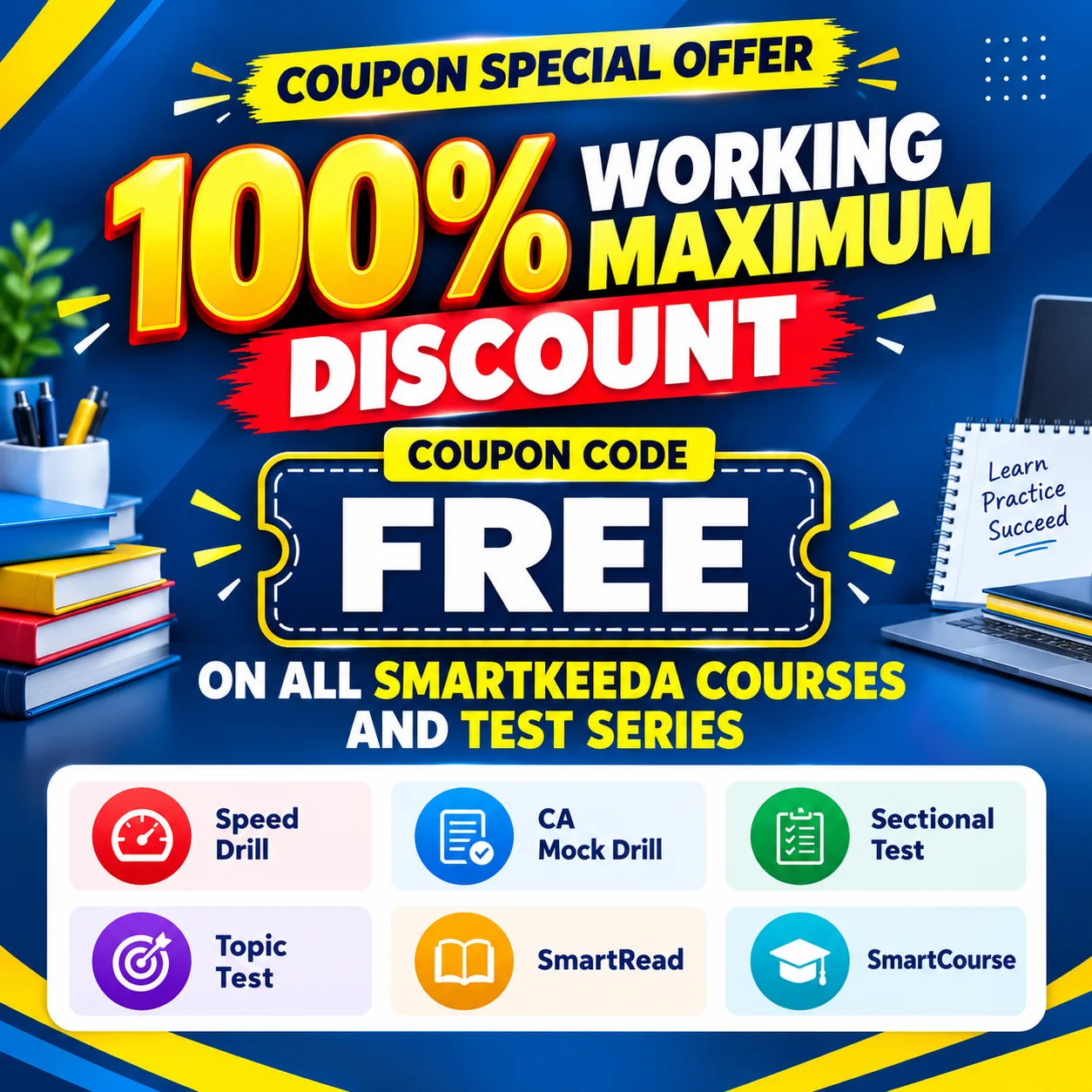 Smartkeeda coupon code FREE discount offer